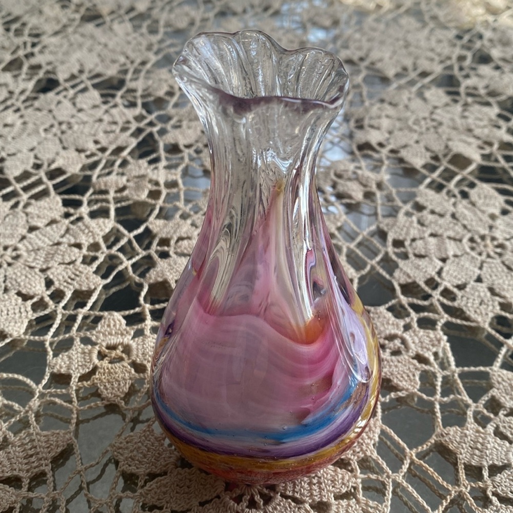 West Virginia Glass Dimensions Vase